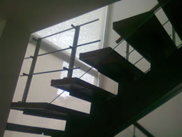 Baranda vidrio acero 2